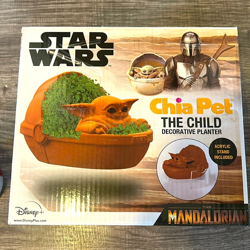 Chia Pet The Child Decorative Planter - Orange and Green